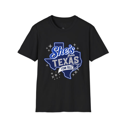 Dallas Cowboys She's From Texas Graphic T-Shirt — I Can Tell