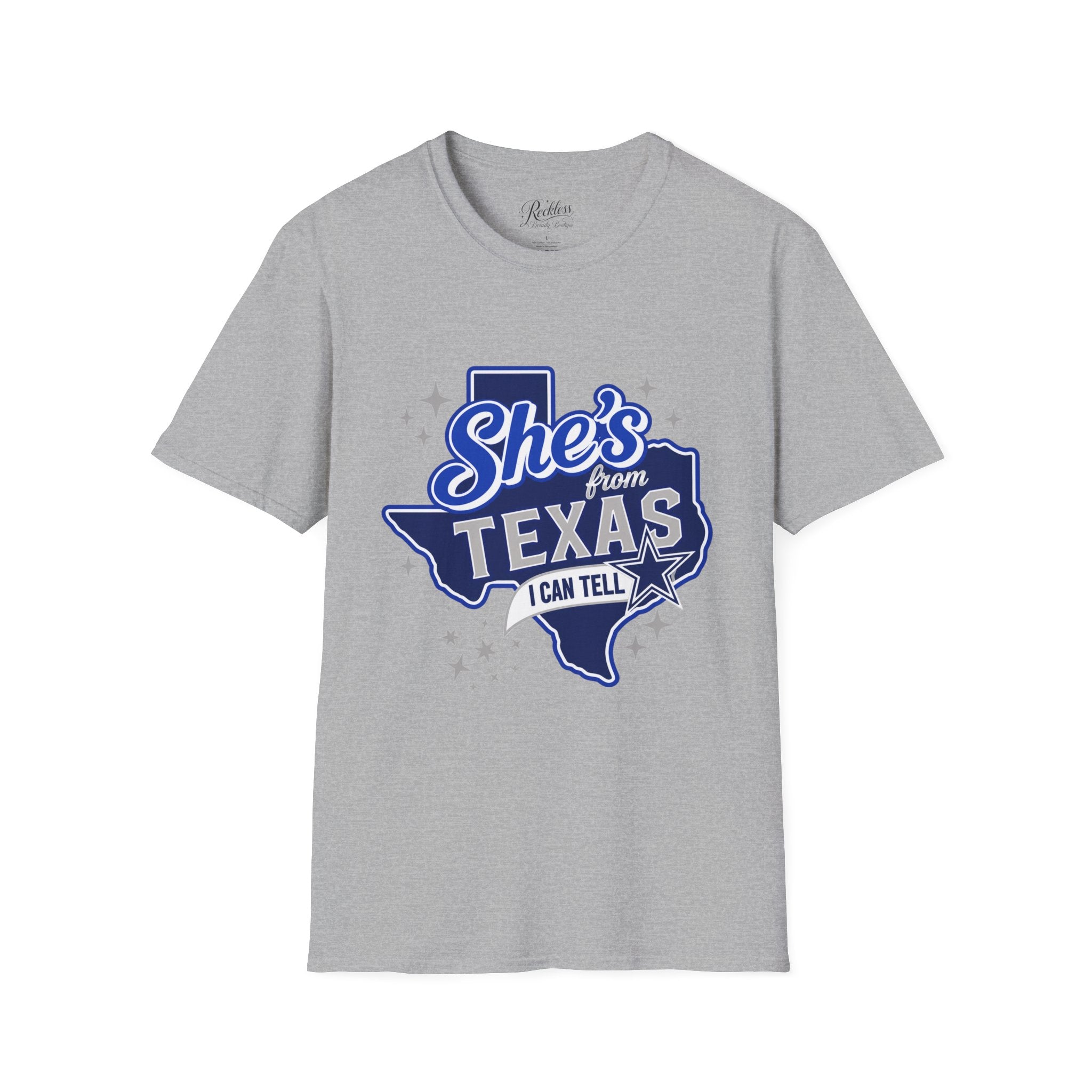 Dallas Cowboys She's From Texas Graphic T-Shirt — I Can Tell