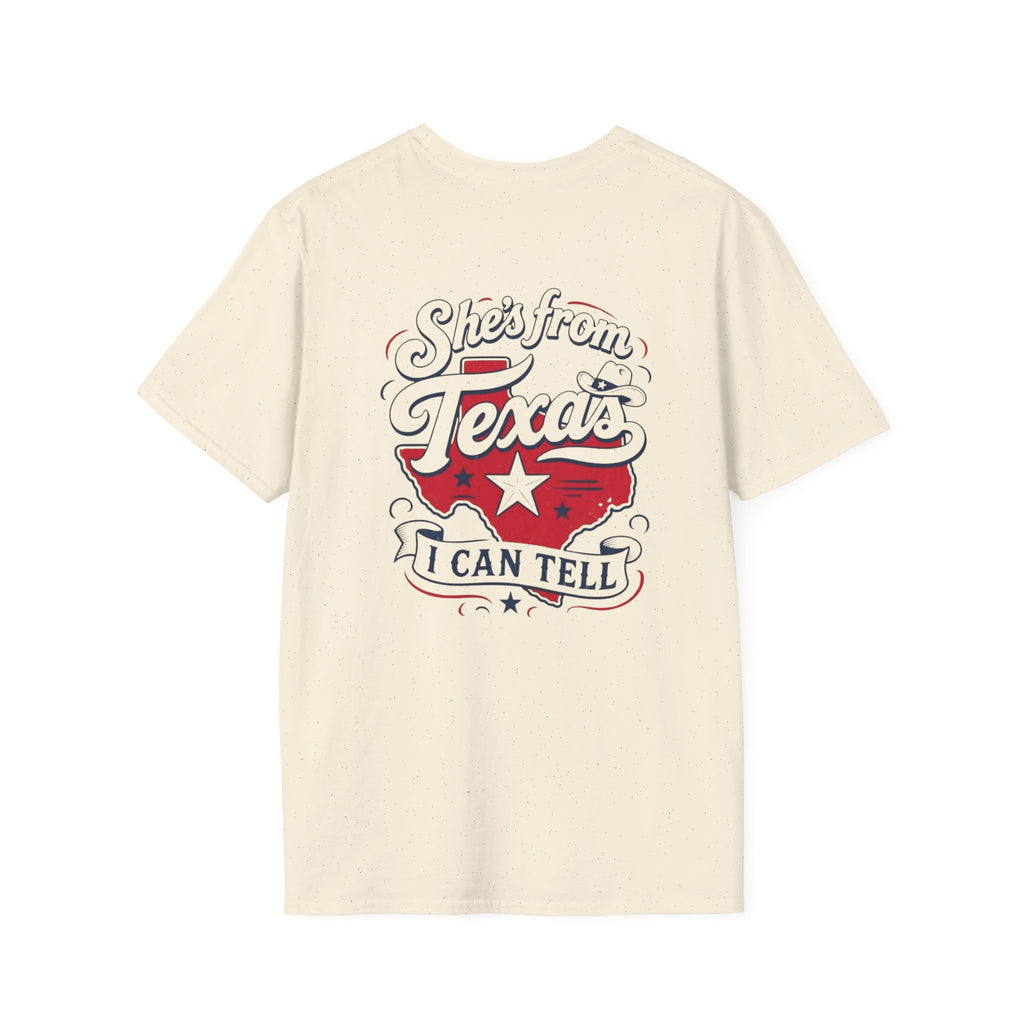 T-Shirt — She's From Texas I Can Tell Vintage State Pride Tee
