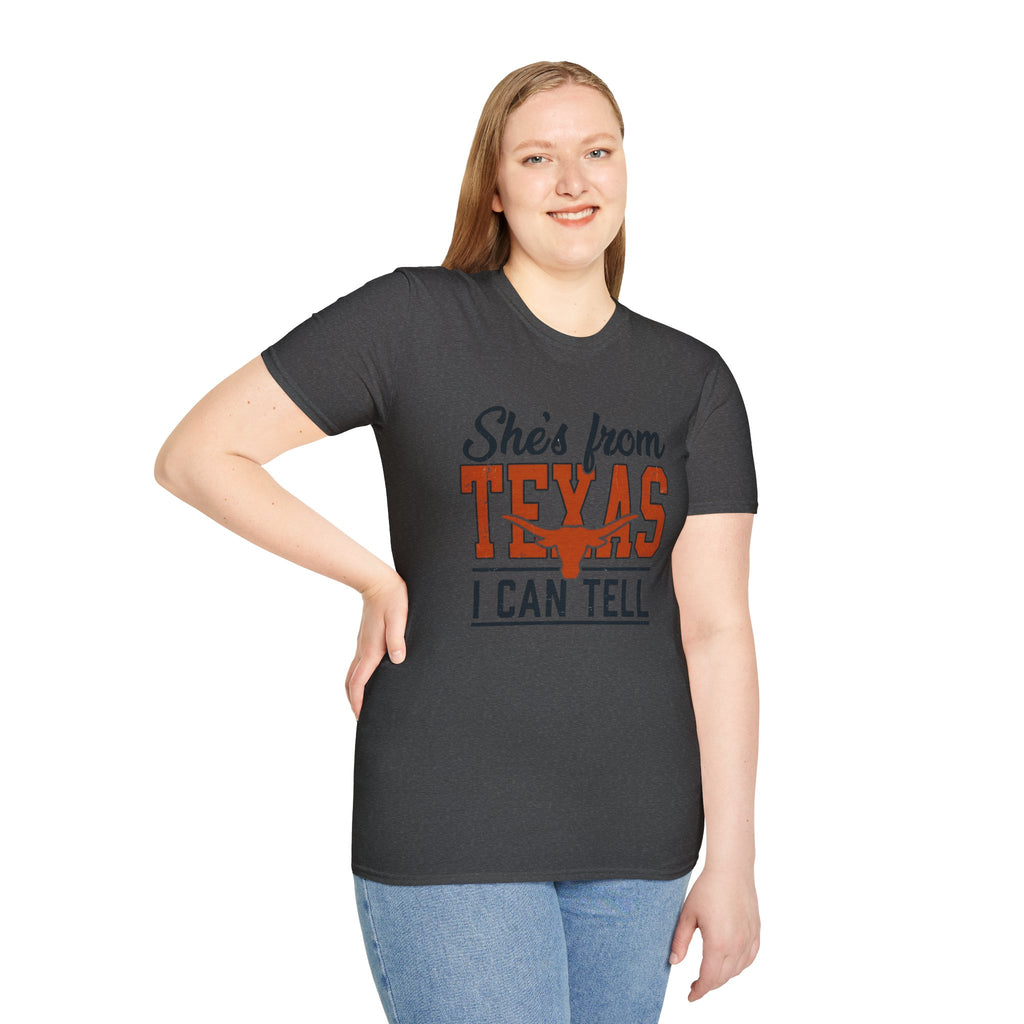 Texas Longhorn She's From Texas I Can Tell T-Shirt