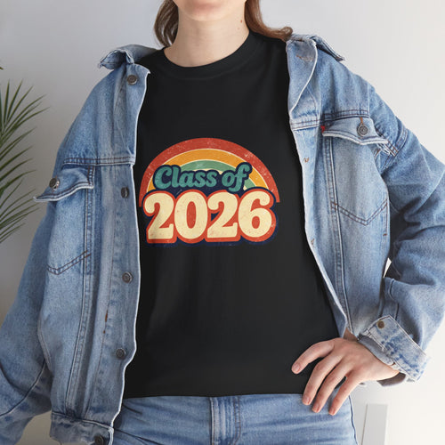 Class of 2026 Retro Rainbow T-Shirt