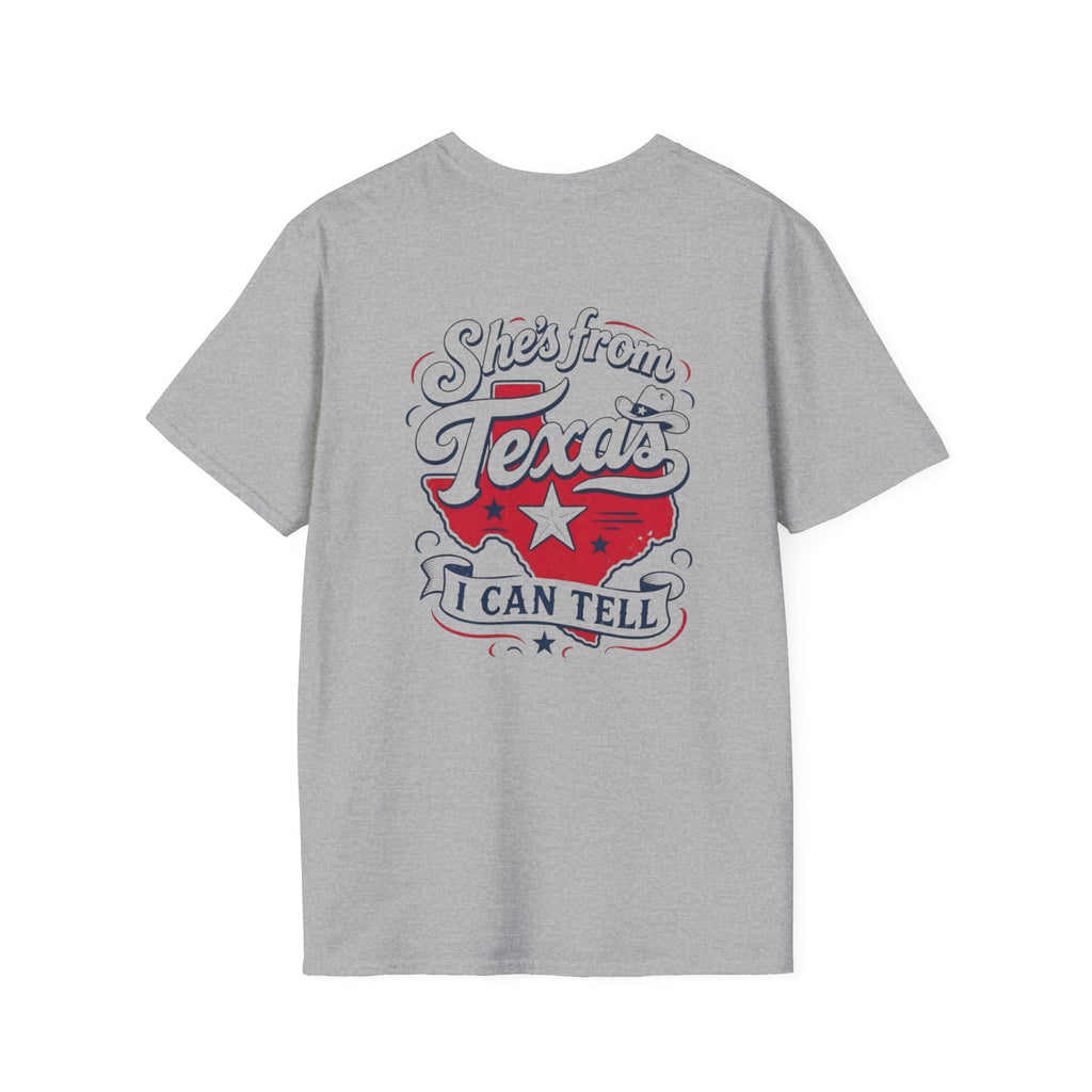T-Shirt — She's From Texas I Can Tell Vintage State Pride Tee