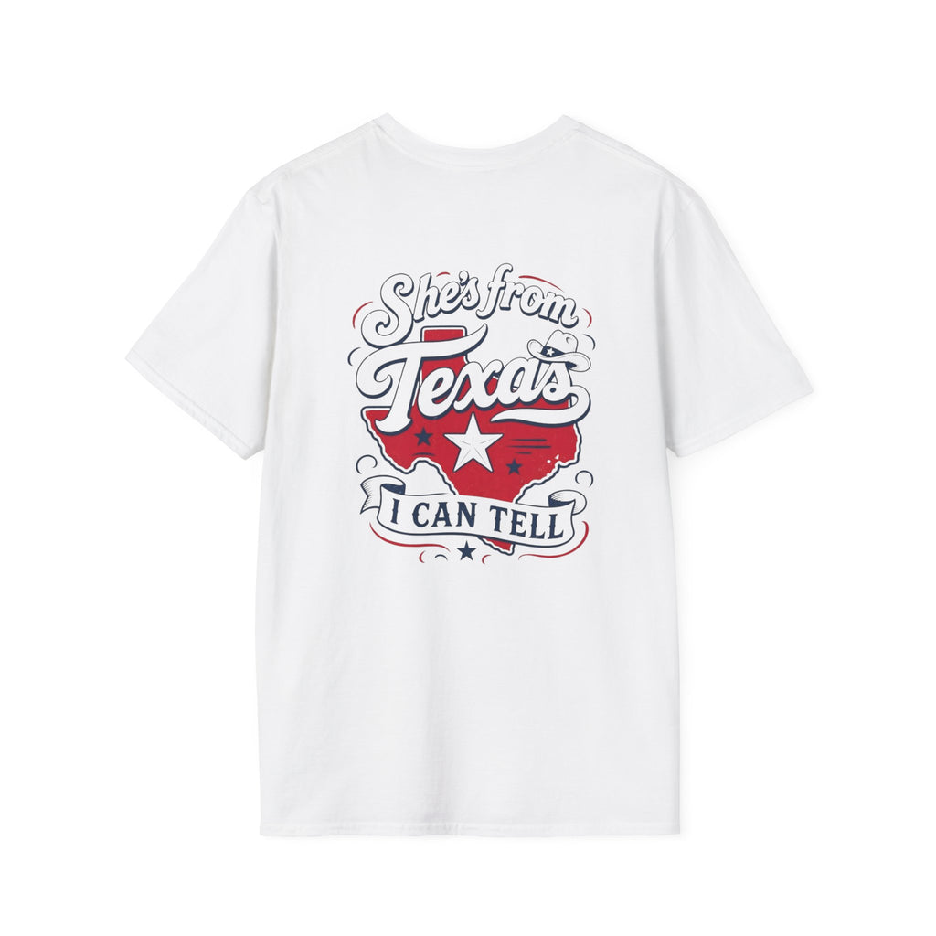 T-Shirt — She's From Texas I Can Tell Vintage State Pride Tee